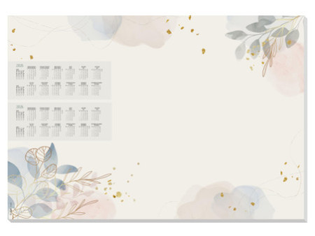 sigel Sous-main bloc papier 'Pastel garden', 595 x 410 mm