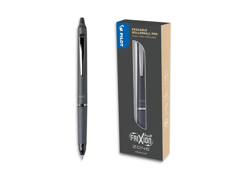 PILOT Stylo roller FRIXION BALL ZONE, gris foncé