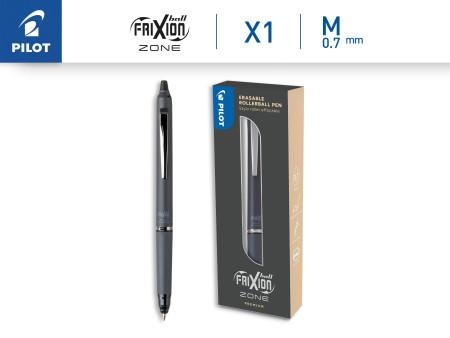 PILOT Stylo roller FRIXION BALL ZONE, gris foncé