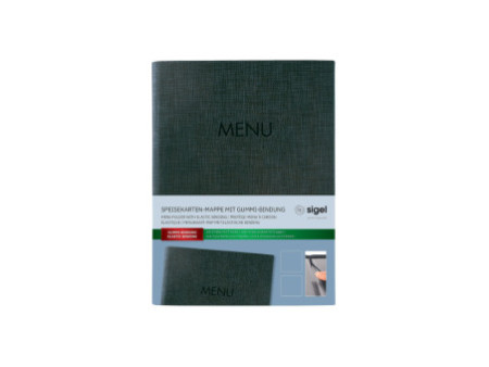 sigel Chemise pour menu 'MENU', A5, anthracite