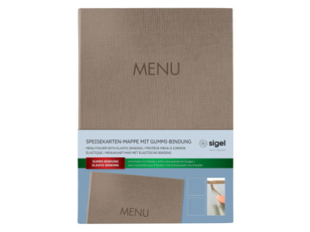 sigel Chemise pour menu 'MENU', A4, beige