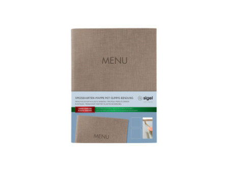 sigel Chemise pour menu 'MENU', A5, beige