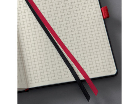 sigel Carnet de notes Conceptum, A4, quadrillé, noir/rouge