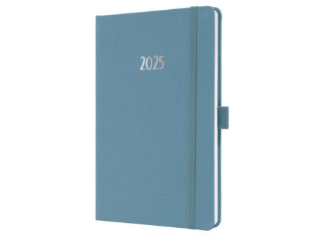 sigel Agenda de poche Jolie Feel 2026, textile, A5, bleu