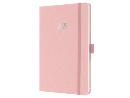 sigel Agenda de poche Jolie Feel 2026, textile, A5, rose