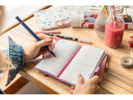 sigel Agenda de poche Jolie 2026 'Spring Linear Leaves', A6