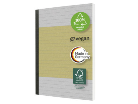 sigel Carnet de notes, A5, ligné, 400 pages, jaune clair