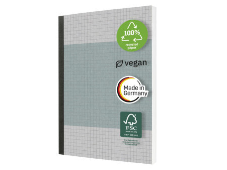 sigel Carnet de notes, A5, quadrillé, 400 pages, bleu clair