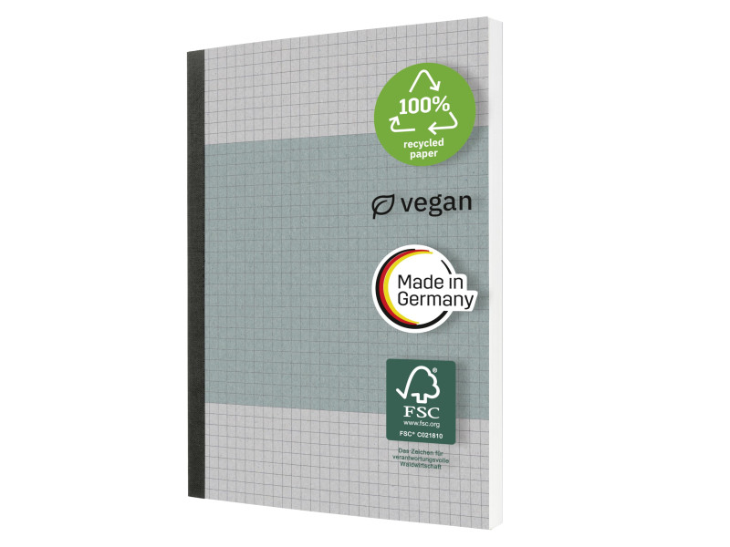 sigel Carnet de notes, A5, quadrillé, 400 pages, bleu clair