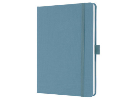 sigel Carnet de notes Jolie Feel, tissu, A5, ligné, bleu