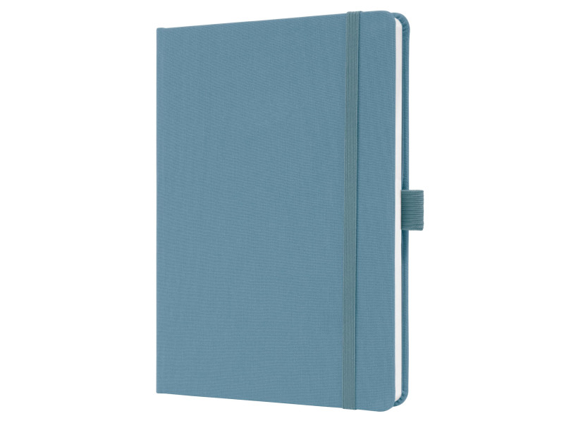 sigel Carnet de notes Jolie Feel, tissu, A5, ligné, bleu