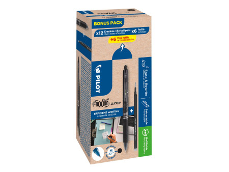 PILOT Stylo roller FRIXION BALL CLICKER 07, BONUS PACK
