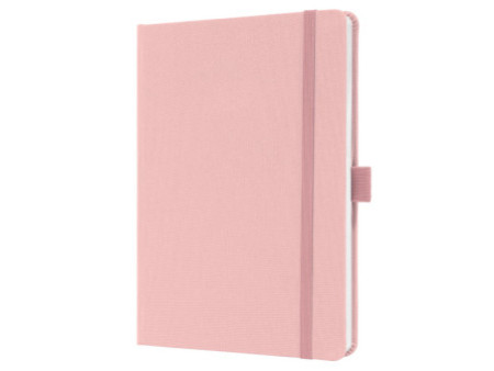 sigel Carnet de notes Jolie Feel, tissu, A5, ligné, rose