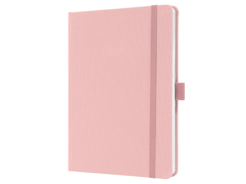 sigel Carnet de notes Jolie Feel, tissu, A5, ligné, rose