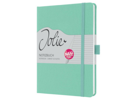 sigel Carnet de notes Jolie Feel, tissu, A5, ligné, menthe