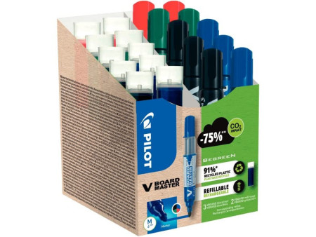 PILOT Marqueur V BOARD MASTER, pointe ogive, BONUS PACK