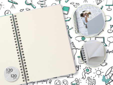 sigel Carnet de notes à spirale Jolie 'SKETCH Book', A5
