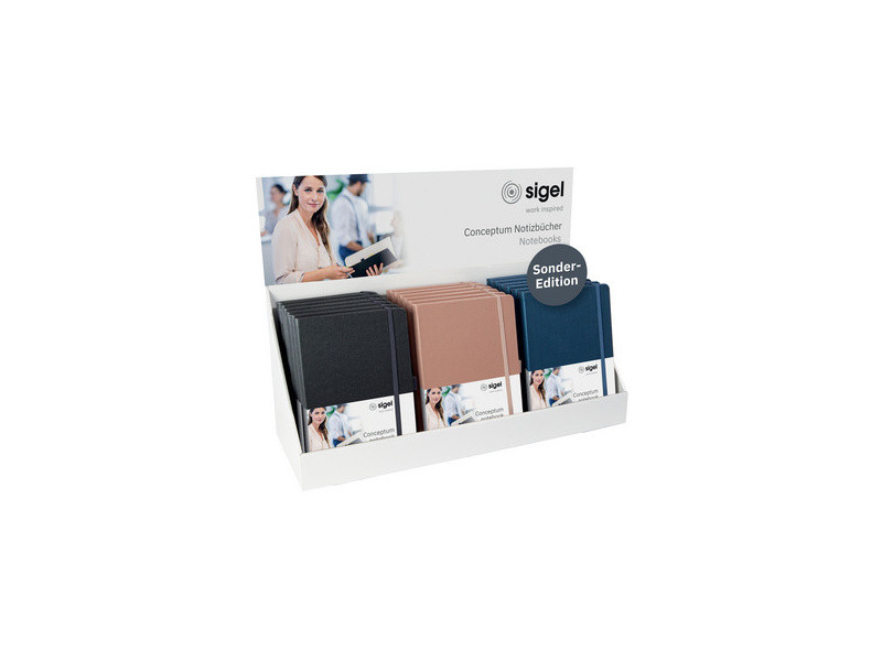sigel Carnet de notes Conceptum Metallisé, A5, présentoir