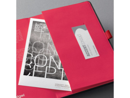 sigel Agenda de poche Conceptum 2026, env. A6, noir/rouge