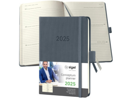sigel Agenda de poche Conceptum 2026, env. A6, gris