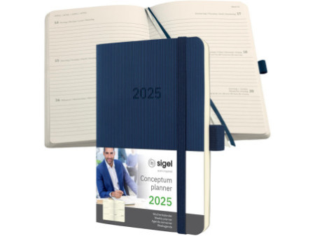 sigel Agenda de poche Conceptum 2026, env. A6, bleu