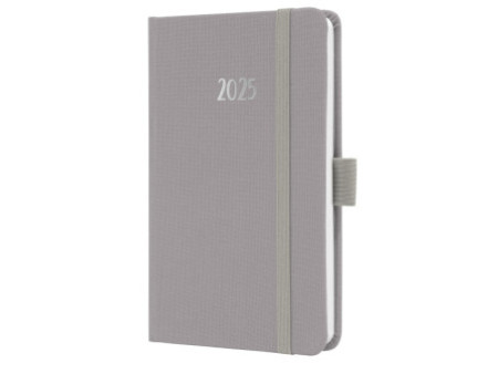 sigel Agenda de poche Jolie Feel 2026, textile, A6, gris