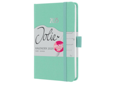 sigel Agenda de poche Jolie Feel 2026, textile, A6, menthe
