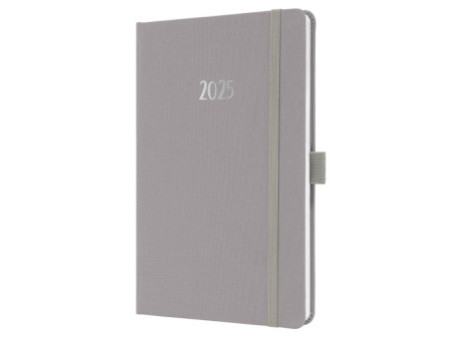 sigel Agenda de poche Jolie Feel 2026, textile, A5, gris