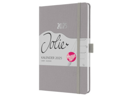 sigel Agenda de poche Jolie Feel 2026, textile, A5, gris
