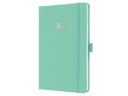sigel Agenda de poche Jolie Feel 2026, textile, A5, menthe