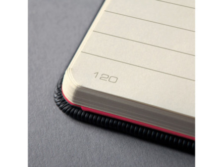 sigel Carnet de notes Conceptum, A5, ligné, noir/rouge
