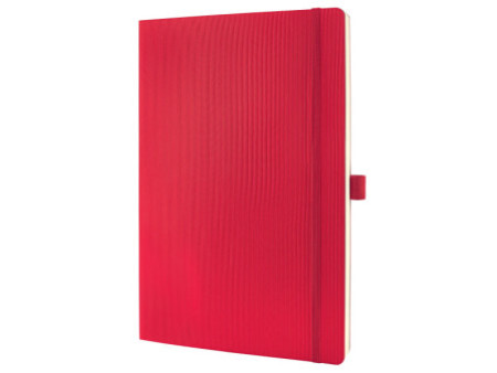 sigel Carnet de notes Conceptum, A4, quadrillé, rouge