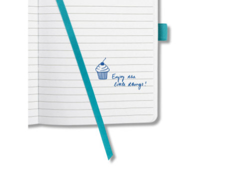 sigel Carnet de notes Jolie Flair, similicuir, A6, turquoise