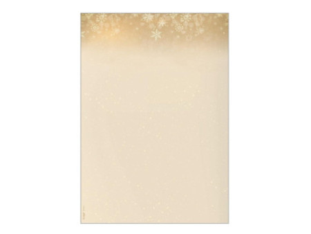 sigel Papier à motif de Noël 'Golden Christmas Night', A4