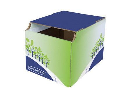 Fellowes BANKERS BOX Collecteur de recyclage, vert/bleu