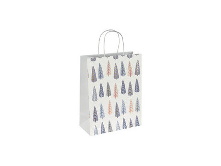 sigel Sac cadeau de Noël 'Pine trees', grand