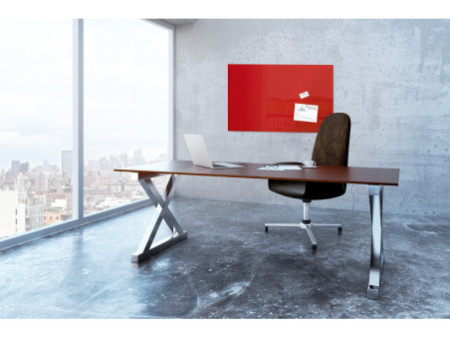 sigel Tableau magnétique en verre 'artverum', rouge