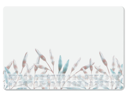 sigel Sous-mains bloc papier 'Frosted Leaves', 595 x 410 mm