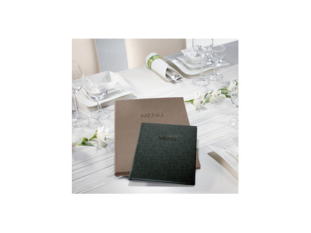 sigel Chemise pour menu 'MENU', A4, boîte de 10, noir