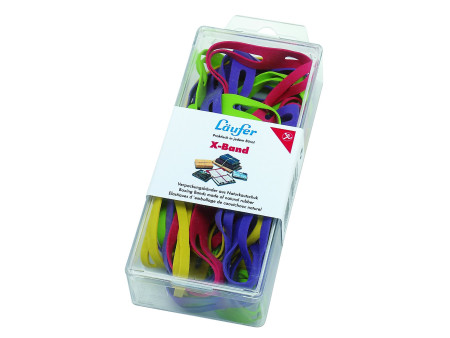 Läufer Elastiques en X dans une boîte - 30 g, 100 x 11 mm,