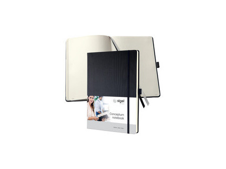 sigel Carnet de notes Conceptum, A4, uni, bleu