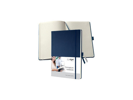 sigel Carnet de notes Conceptum, A4, uni, bleu