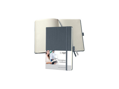 sigel Carnet de notes Conceptum, A5, uni, bleu