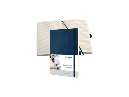 sigel Carnet de notes Conceptum, A4, uni, bleu