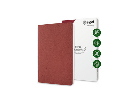 sigel Carnet de notes Re-Up, A5, ligné, rouge