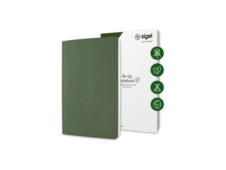 sigel Carnet de notes Re-Up, A5, ligné, rouge