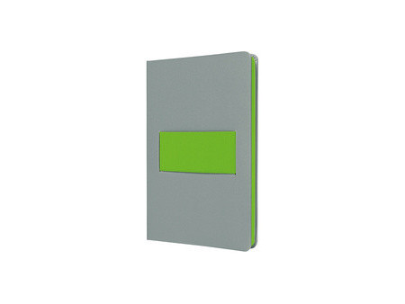 sigel Carnet Linescape, A5, ligné, gris / vert fluo