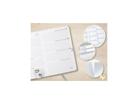 sigel Agenda de poche Jolie Pure 2026'Green Floral Serenity'