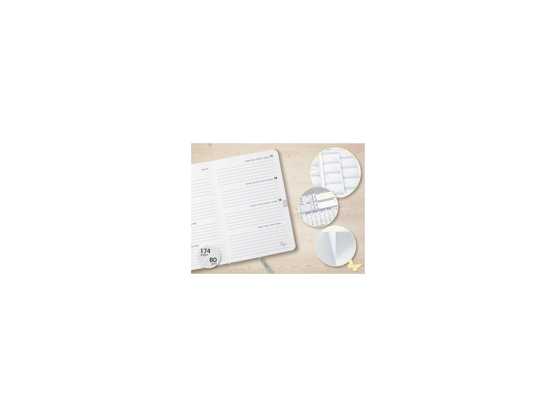 sigel Agenda planning Jolie Pure 2026 'Blue Floral Serenity'