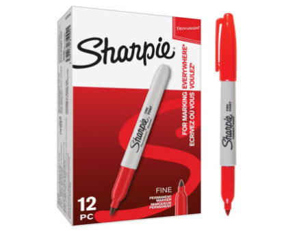Sharpie Marqueur permanent FINE, rouge